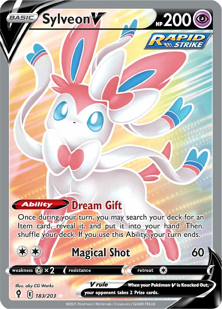 Sylveon V (183/203) [Sword & Shield: Evolving Skies] | Odin's Place