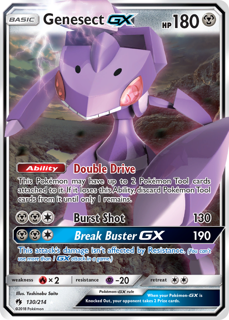 Genesect GX (130/214) [Sun & Moon: Lost Thunder] | Odin's Place