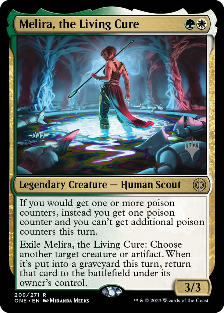 Melira, the Living Cure (Promo Pack) [Phyrexia: All Will Be One Promos] | Odin's Place