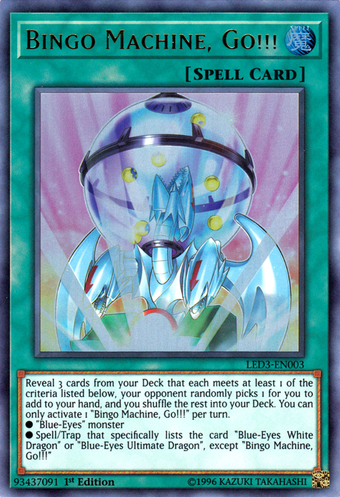 Bingo Machine, Go!!! [LED3-EN003] Ultra Rare | Odin's Place