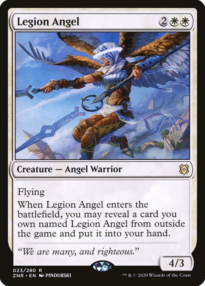 Legion Angel (Promo Pack) [Zendikar Rising Promos] | Odin's Place