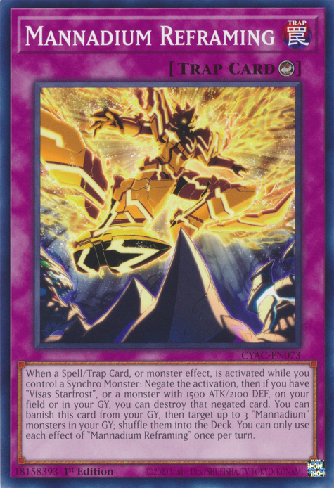 Mannadium Reframing [CYAC-EN073] Common | Odin's Place