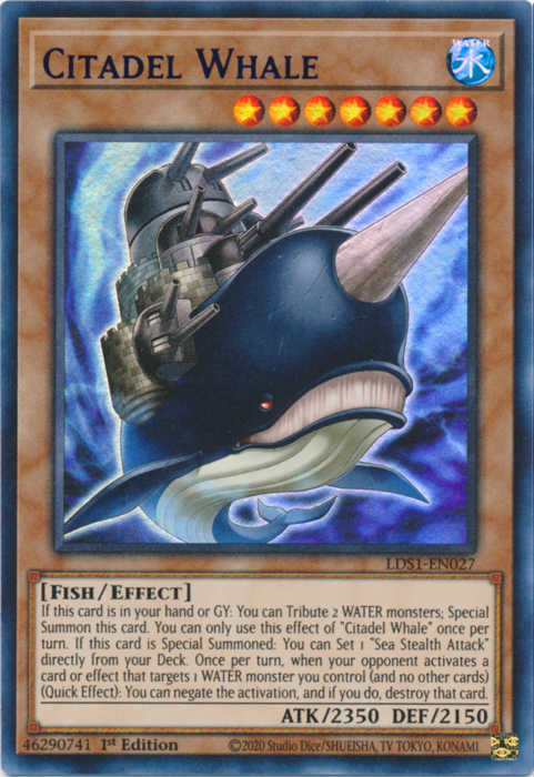 Citadel Whale (Purple) [LDS1-EN027] Ultra Rare | Odin's Place