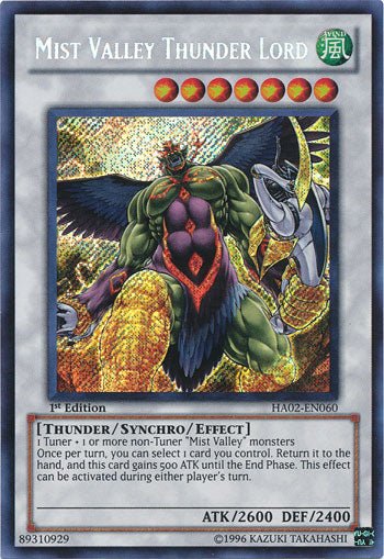 Mist Valley Thunder Lord [HA02-EN060] Secret Rare | Odin's Place