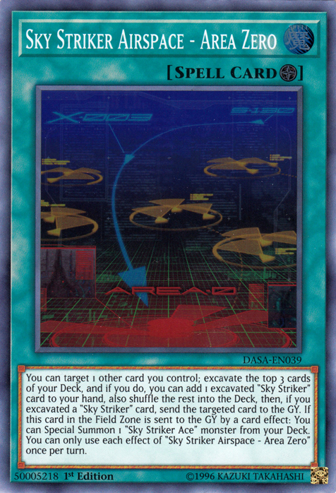 Sky Striker Airspace - Area Zero [DASA-EN039] Super Rare | Odin's Place