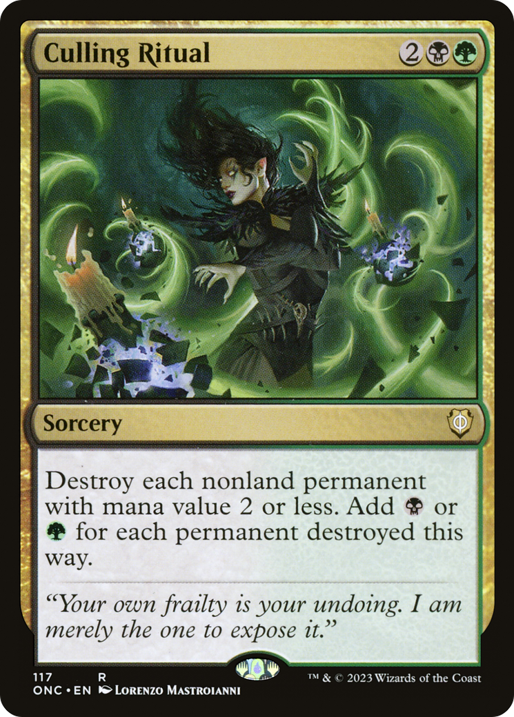 Culling Ritual [Phyrexia: All Will Be One Commander] | Odin's Place