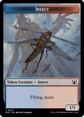 Soldier // Insect Double-Sided Token [March of the Machine Commander Tokens] | Odin's Place