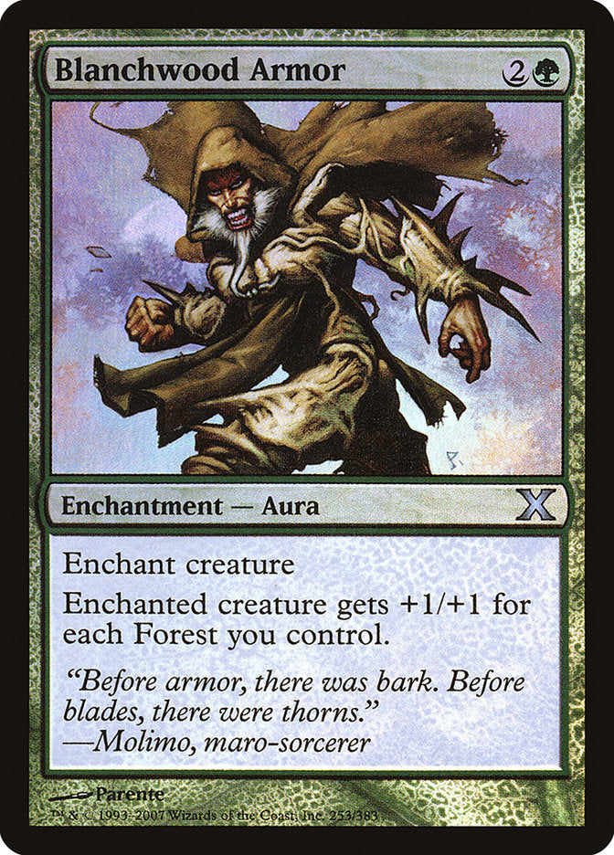 Blanchwood Armor (Premium Foil) [Tenth Edition] | Odin's Place