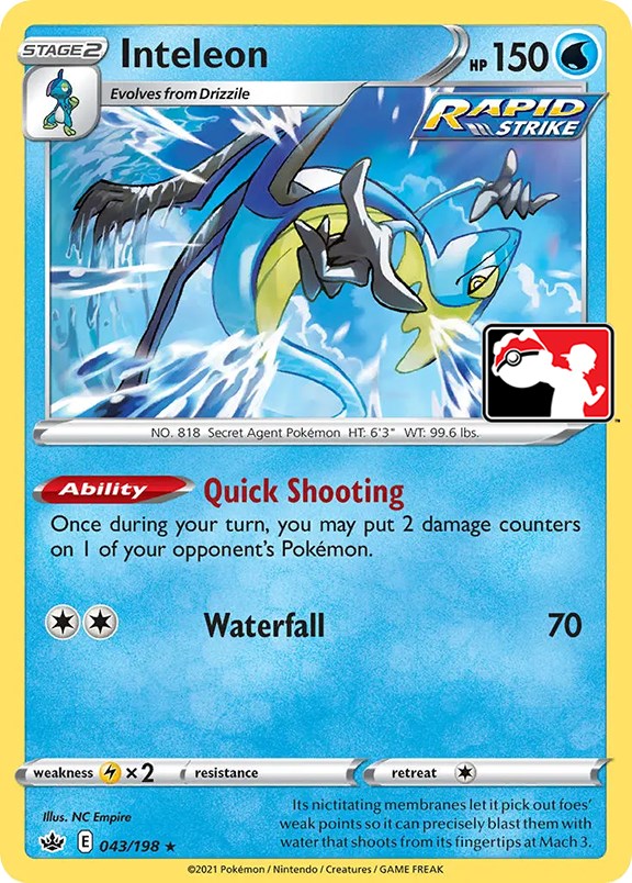 Inteleon (43) (043/198) [Prize Pack Series One] | Odin's Place