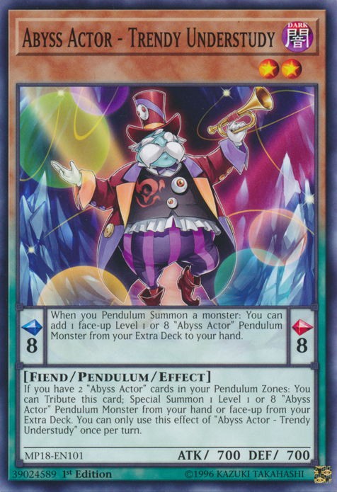 Abyss Actor - Trendy Understudy [MP18-EN101] Common | Odin's Place