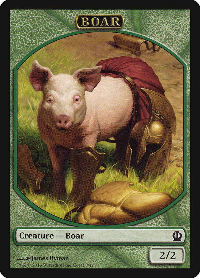 Boar Token (8) [Theros Tokens] | Odin's Place