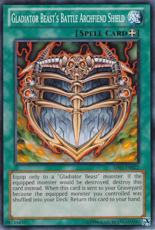 Gladiator Beast's Battle Archfiend Shield [AP03-EN022] Common | Odin's Place