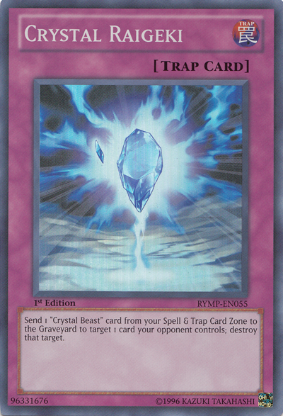 Crystal Raigeki [RYMP-EN055] Super Rare | Odin's Place