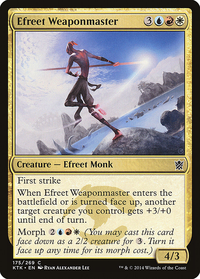 Efreet Weaponmaster (175) [Khans of Tarkir] | Odin's Place