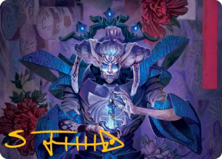 Tameshi, Reality Architect 1 Art Card (Gold-Stamped Signature) [Kamigawa: Neon Dynasty Art Series] | Odin's Place