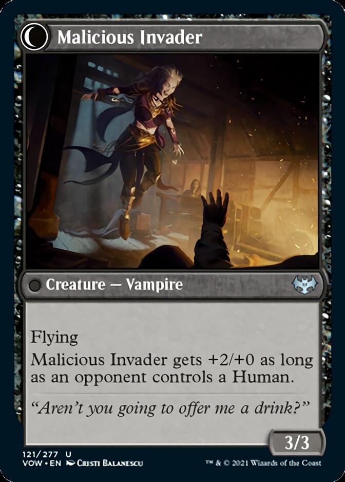 Innocent Traveler // Malicious Invader [Innistrad: Crimson Vow] | Odin's Place