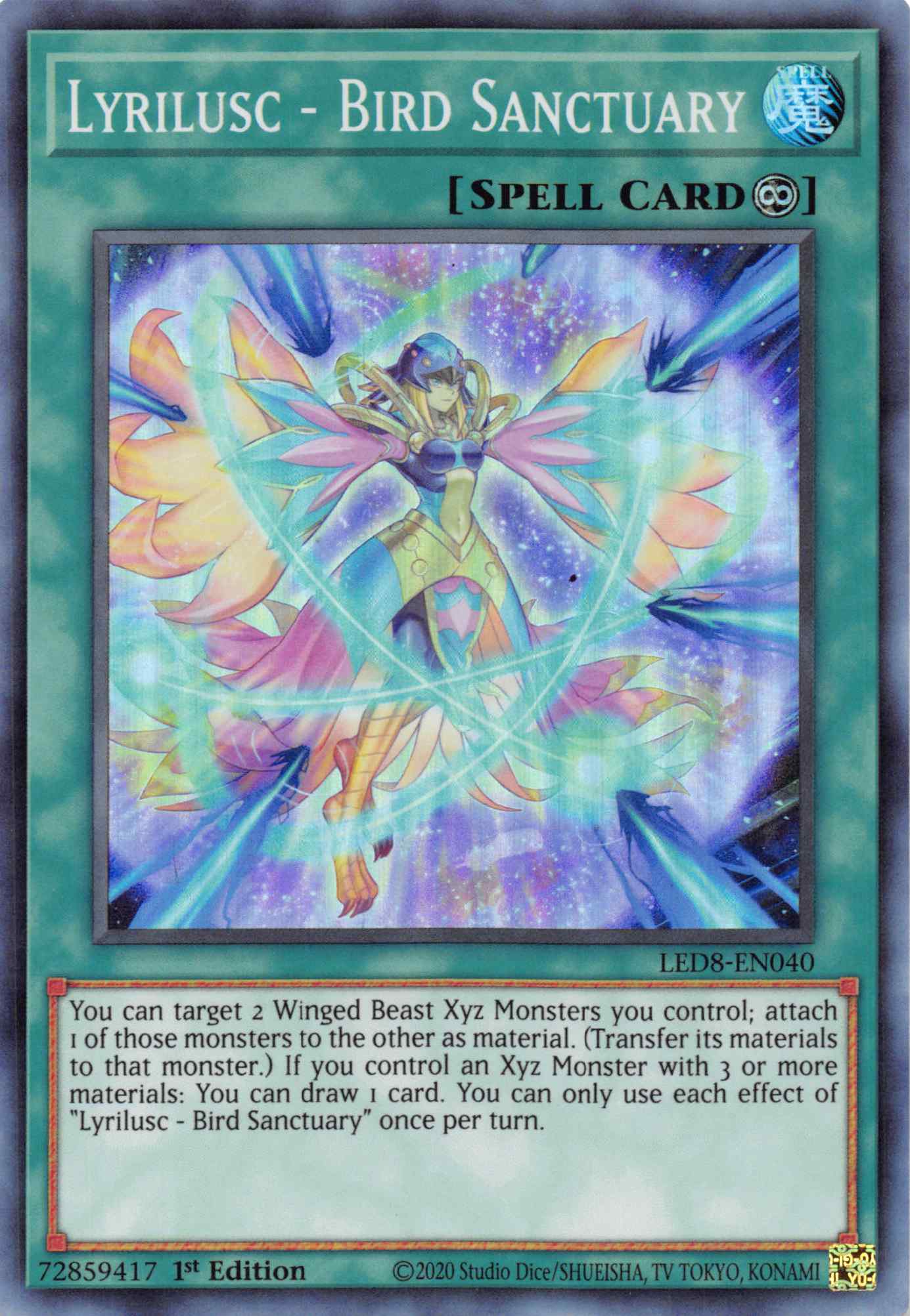 Lyrilusc - Bird Sanctuary [LED8-EN040] Super Rare | Odin's Place