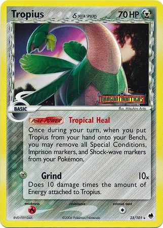 Tropius (23/101) (Delta Species) (Stamped) [EX: Dragon Frontiers] | Odin's Place