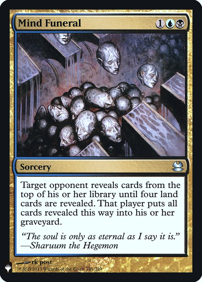 Mind Funeral [Mystery Booster] | Odin's Place