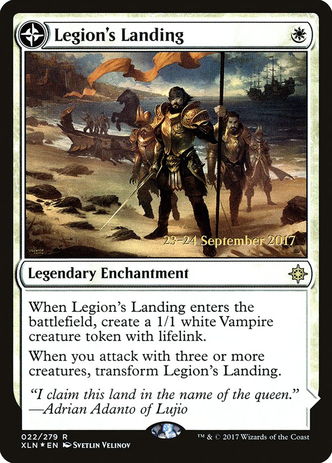 Legion's Landing // Adanto, the First Fort [Ixalan Prerelease Promos] | Odin's Place