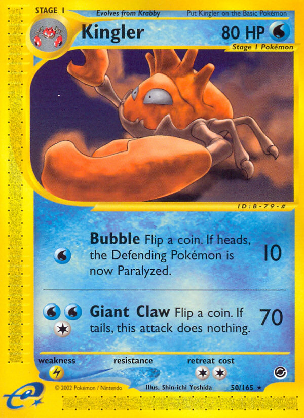 Kingler (50/165) [Expedition: Base Set] | Odin's Place