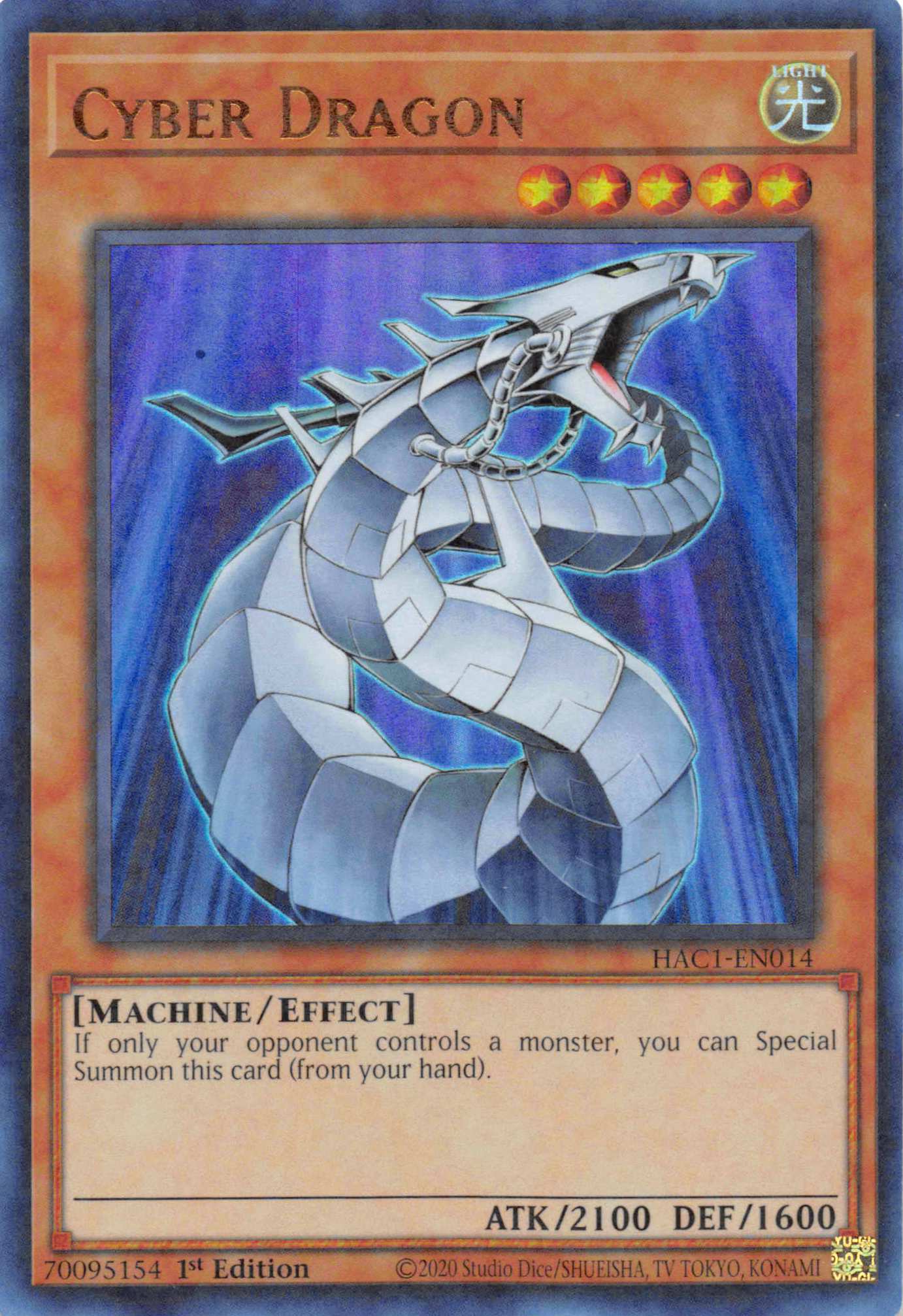 Cyber Dragon (Duel Terminal) [HAC1-EN014] Parallel Rare | Odin's Place