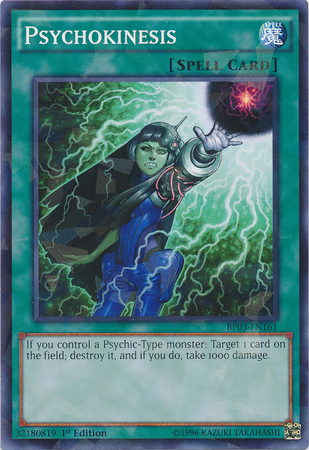 Psychokinesis [BP03-EN161] Shatterfoil Rare | Odin's Place