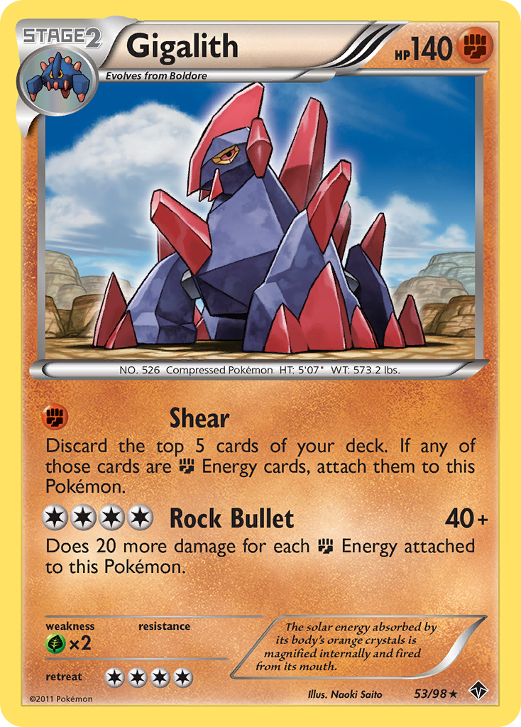 Gigalith (53/98) [Black & White: Emerging Powers] | Odin's Place