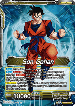 Son Gohan // 	SS Son Gohan, Hope of the Resistance (Common) (BT13-091) [Supreme Rivalry] | Odin's Place