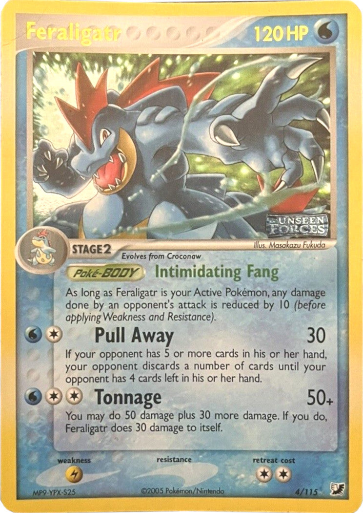 Feraligatr (4/115) (Stamped) [EX: Unseen Forces] | Odin's Place