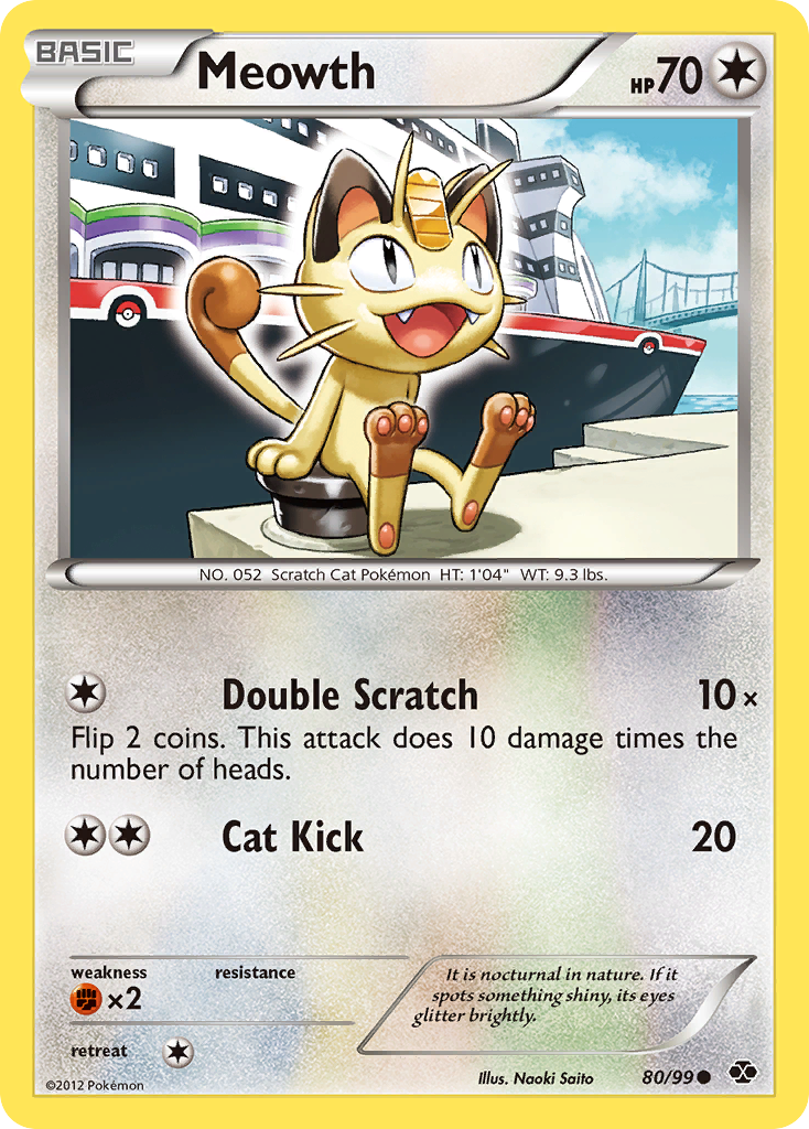 Meowth (80/99) [Black & White: Next Destinies] | Odin's Place