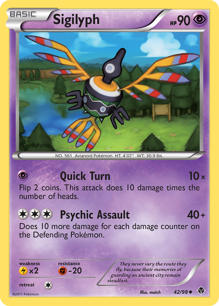 Sigilyph (42/98) [Black & White: Emerging Powers] | Odin's Place