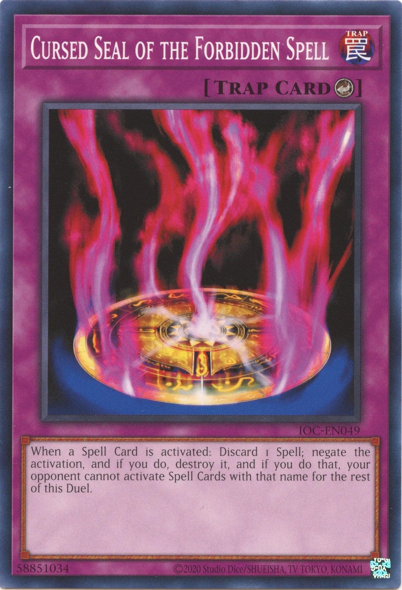 Cursed Seal of the Forbidden Spell (25th Anniversary) [IOC-EN049] Common | Odin's Place