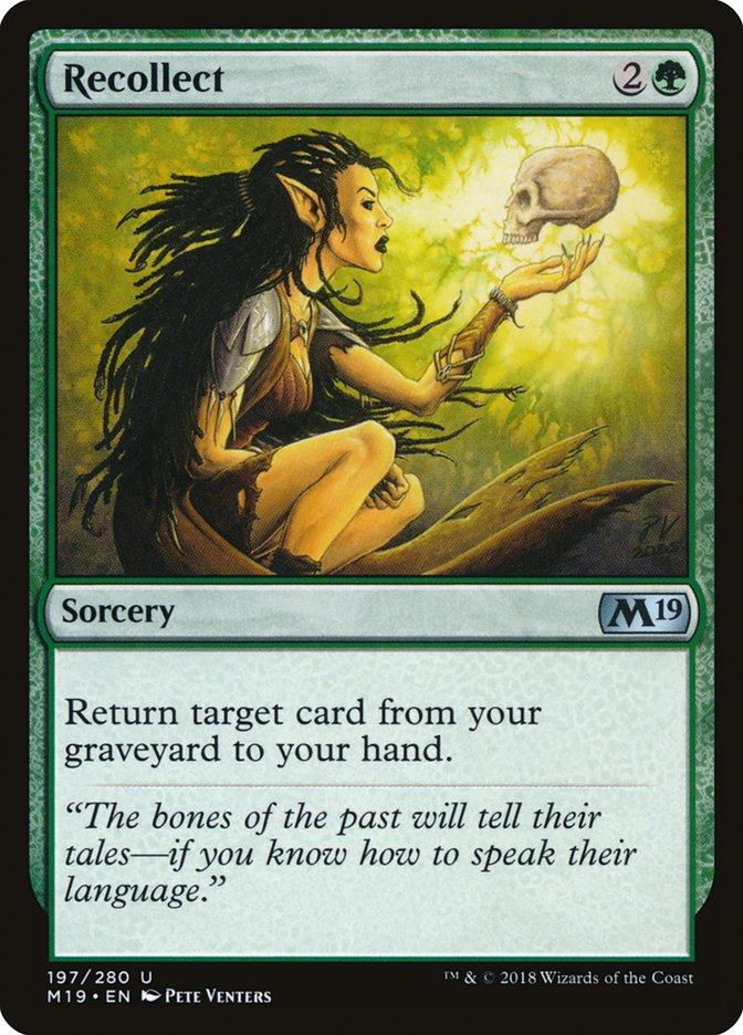 Recollect (197) [Core Set 2019] | Odin's Place