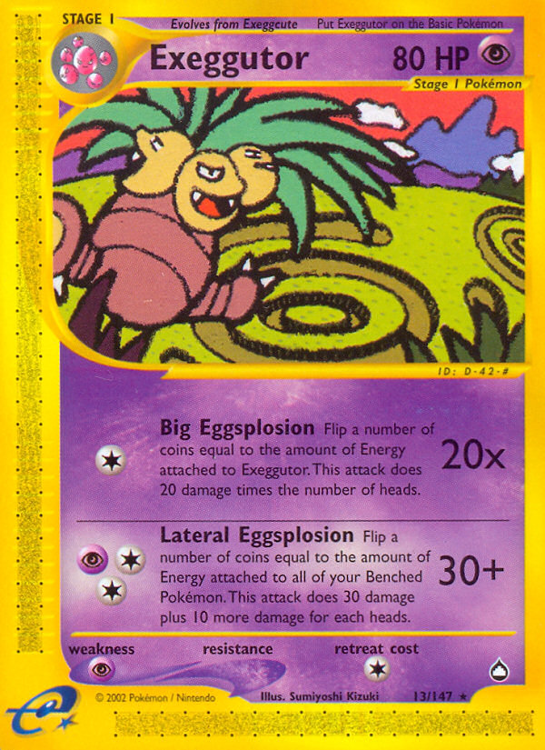 Exeggutor (13/147) [Aquapolis] | Odin's Place