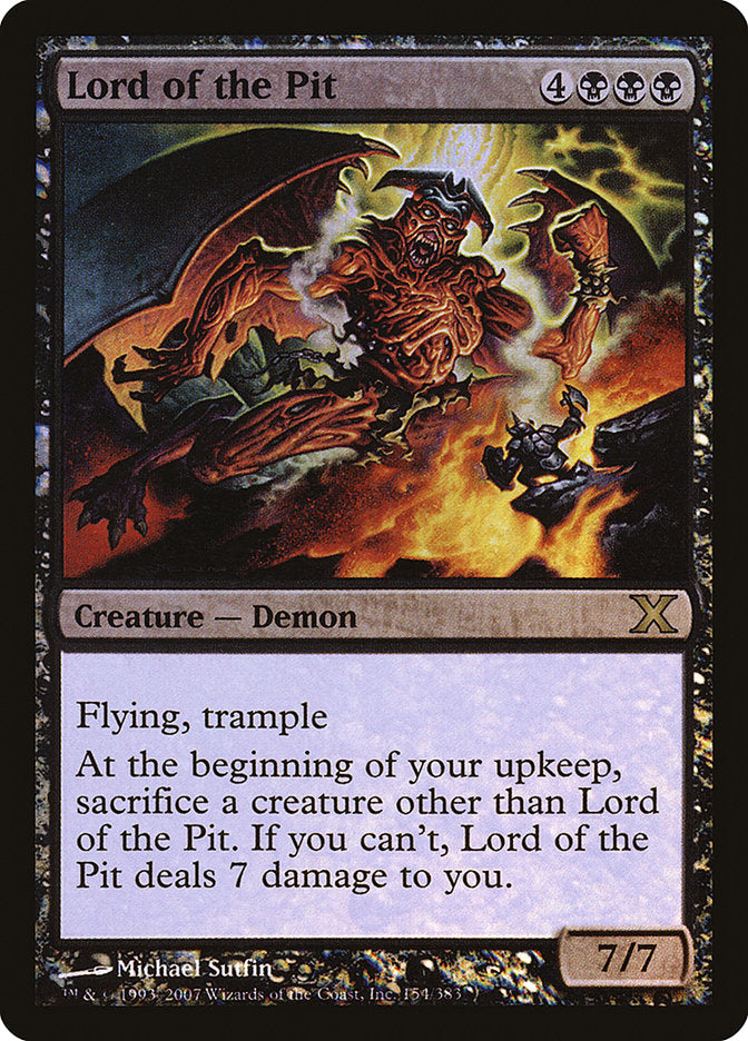 Lord of the Pit (Premium Foil) [Tenth Edition] | Odin's Place