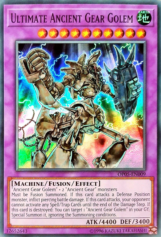 Ultimate Ancient Gear Golem [OP05-EN009] Super Rare | Odin's Place