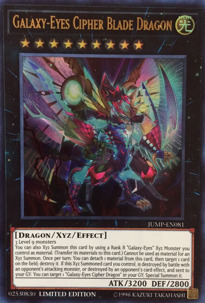 Galaxy-Eyes Cipher Blade Dragon [JUMP-EN081] Ultra Rare | Odin's Place