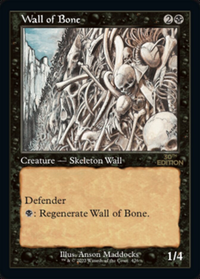 Wall of Bone (Retro) [30th Anniversary Edition] | Odin's Place