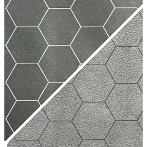 Chessex Double-Sided Battlemat Black-Grey With 1 Inch Hexes | Odin's Place