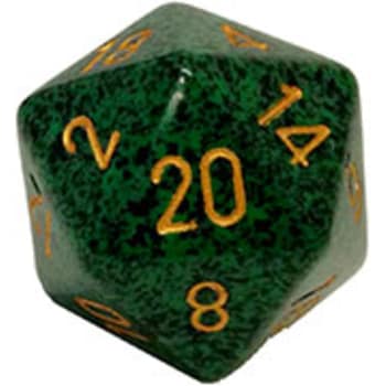 Chessex d20 34mm Golden Recon | Odin's Place