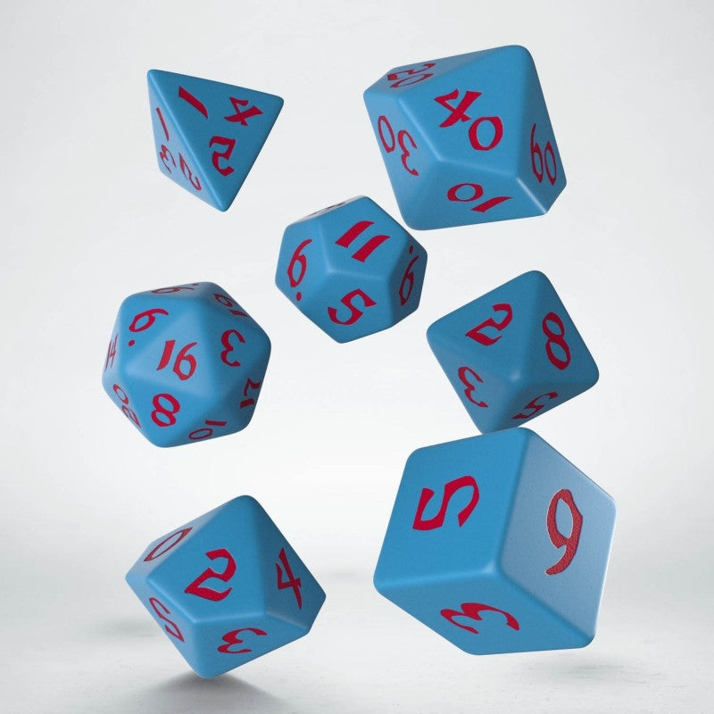 Q Workshop Runic Blue and Red Poly 7 Set | Odin's Place