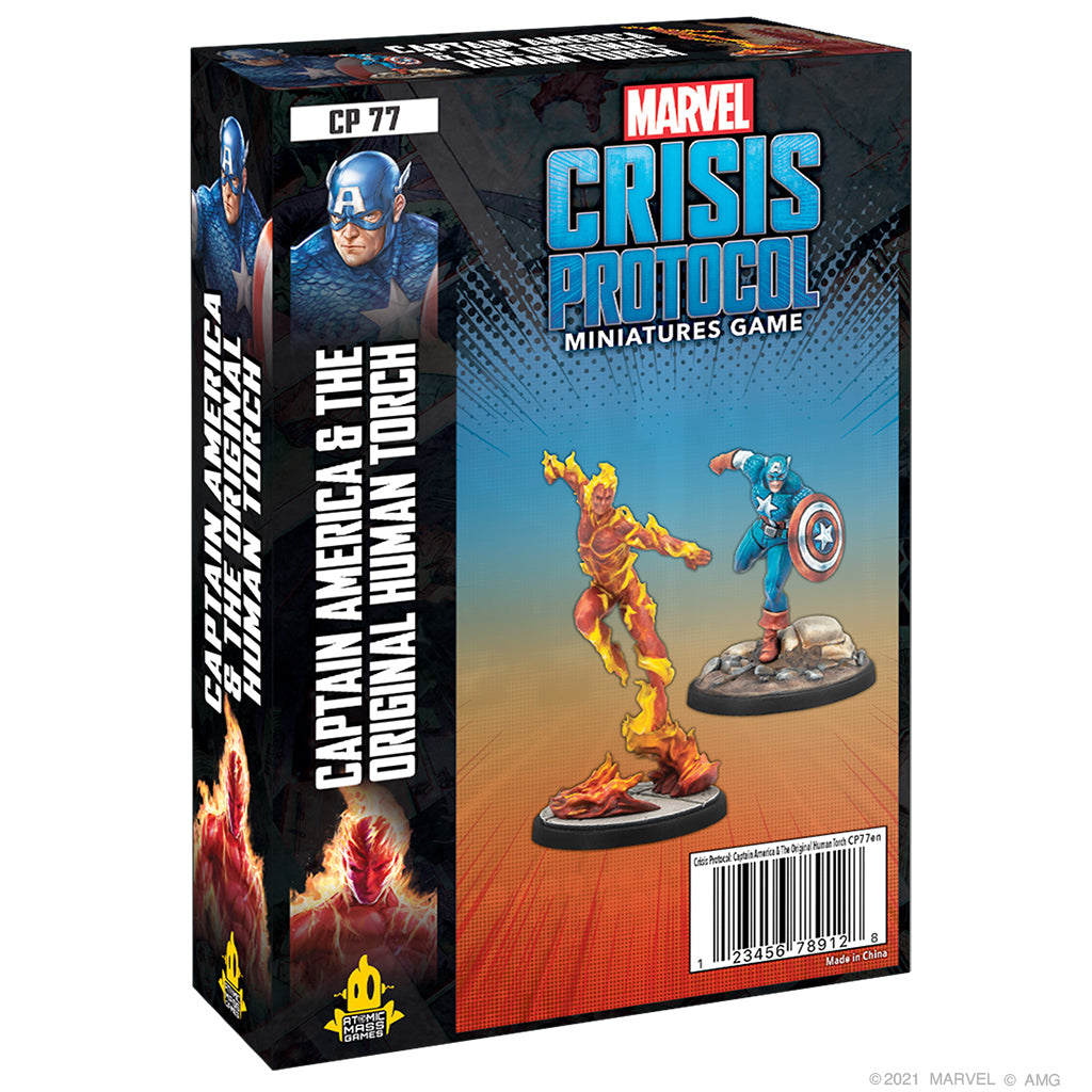 Marvel Crisis Protocol: Captain America and the Original Human Torch | Odin's Place