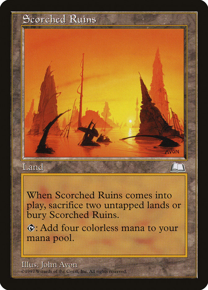 Scorched Ruins (166) [Weatherlight] | Odin's Place