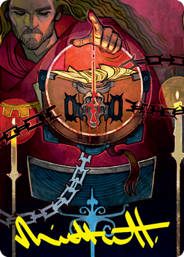 Sign in Blood Art Card (Gold-Stamped Signature) [Strixhaven: School of Mages Art Series] | Odin's Place