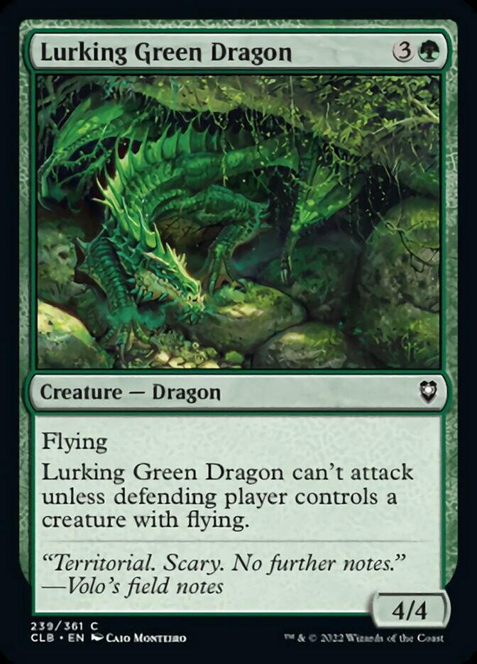 Lurking Green Dragon [Commander Legends: Battle for Baldur's Gate] | Odin's Place