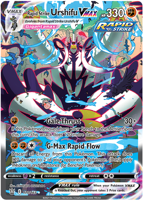 Rapid Strike Urshifu VMAX (170/163) [Sword & Shield: Battle Styles] | Odin's Place
