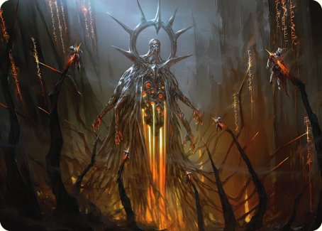 Solphim, Mayhem Dominus Art Card [Phyrexia: All Will Be One Art Series] | Odin's Place