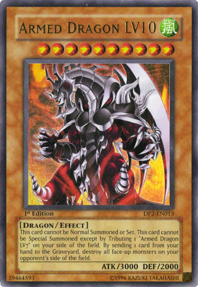 Armed Dragon LV10 [DP2-EN013] Ultra Rare | Odin's Place