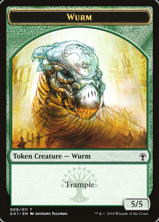 Wurm // Saproling Double-Sided Token [Guilds of Ravnica Guild Kit Tokens] | Odin's Place